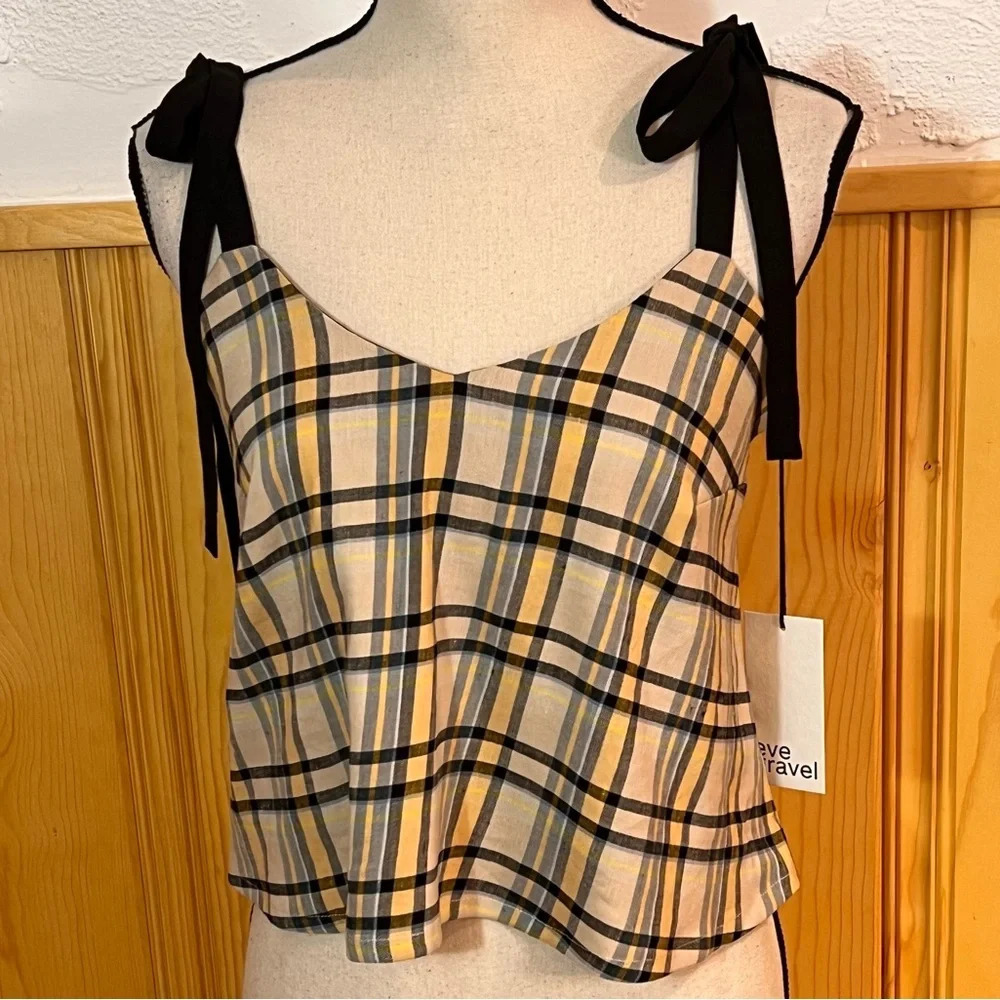 Nwt Anthropologie Eve Gravel Vivienne Tank Top Sz-S — image 2 of 8